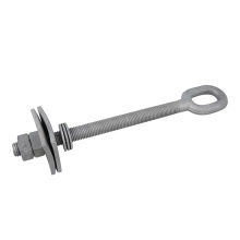 Hot Dip Galvanized Oval Eye Bolt For Electric Power Fittings Forged Oval Long Eye Bolt